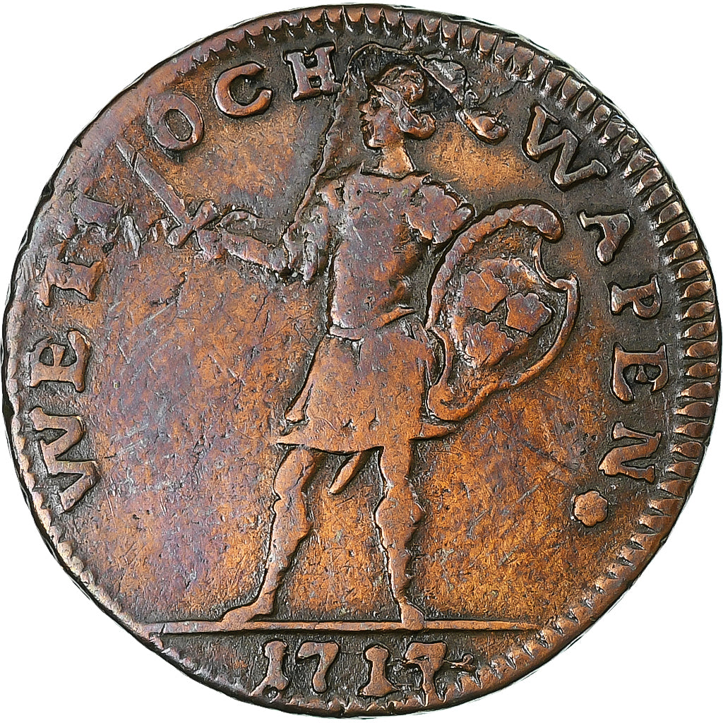 Sweden, Karl XII, Daler Silvermynt, 1717, EF(40-45), Copper