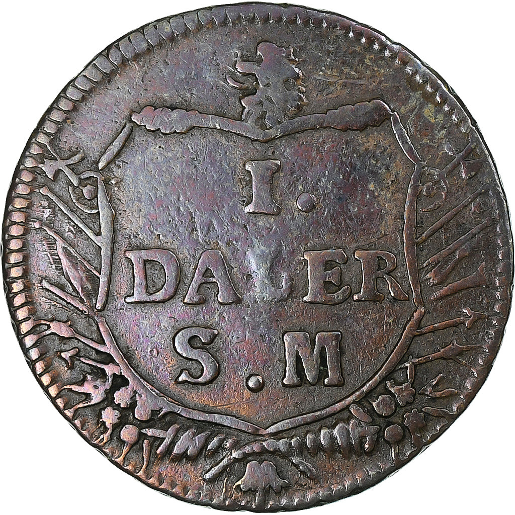Sweden, Karl XII, Daler Silvermynt, 1717, EF(40-45), Copper