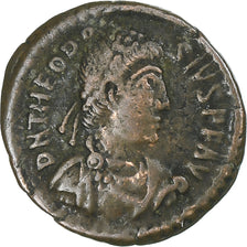 Theodosius I, Follis, 378-383, Siscia, Bronze, TB+, RIC:29d