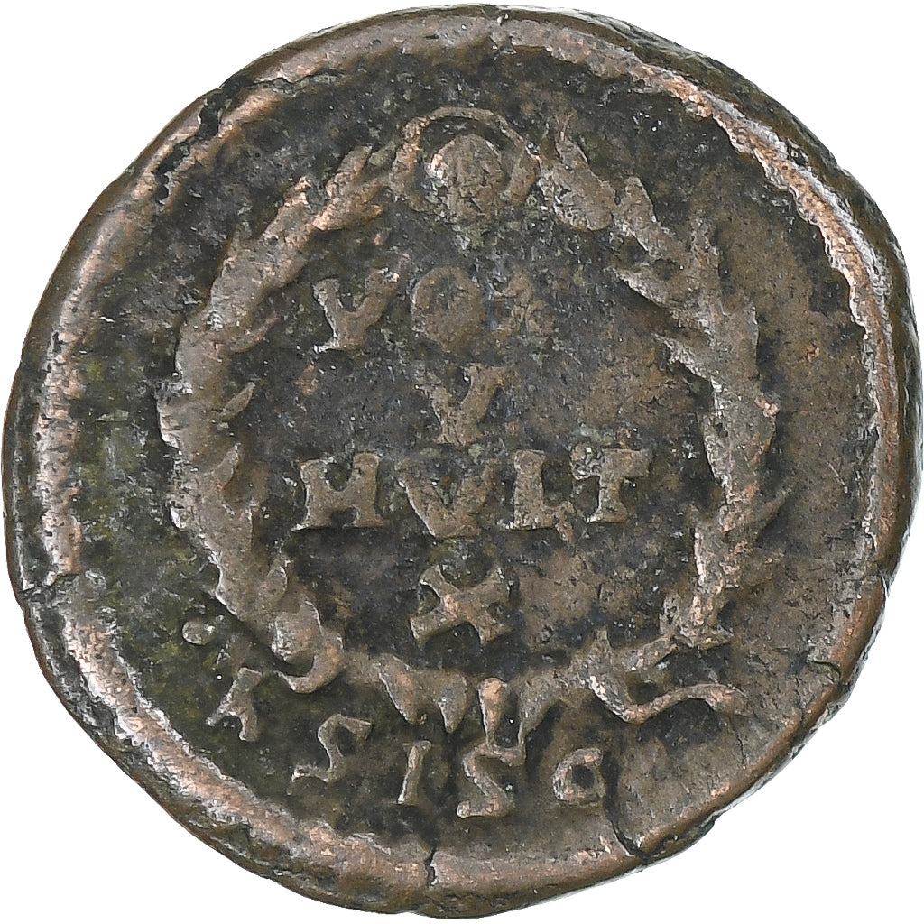 Theodosius I, Follis, 378-383, Siscia, Bronze, TB+, RIC:29d