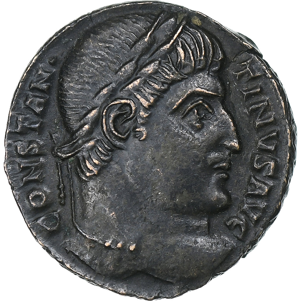 Constantine I, Follis, 322-323, Arles, Bronze, AU(55-58), RIC:252