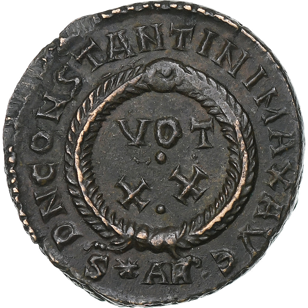 Constantine I, Follis, 322-323, Arles, Bronze, AU(55-58), RIC:252