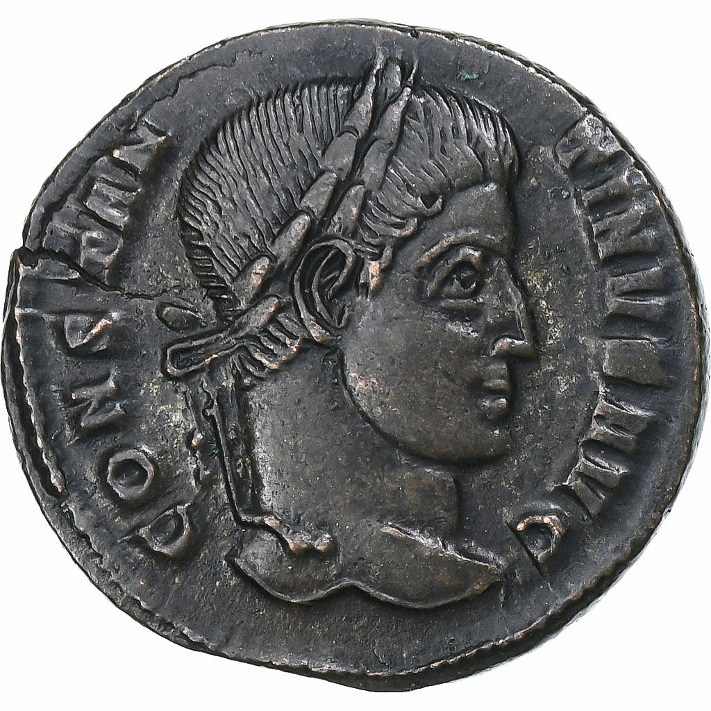 Constantine I, Follis, 320-321, Ticinum, Bronze, AU(55-58), RIC:140