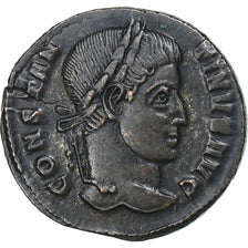 Constantine I, Follis, 320-321, Ticinum, Bronze, AU(55-58), RIC:140