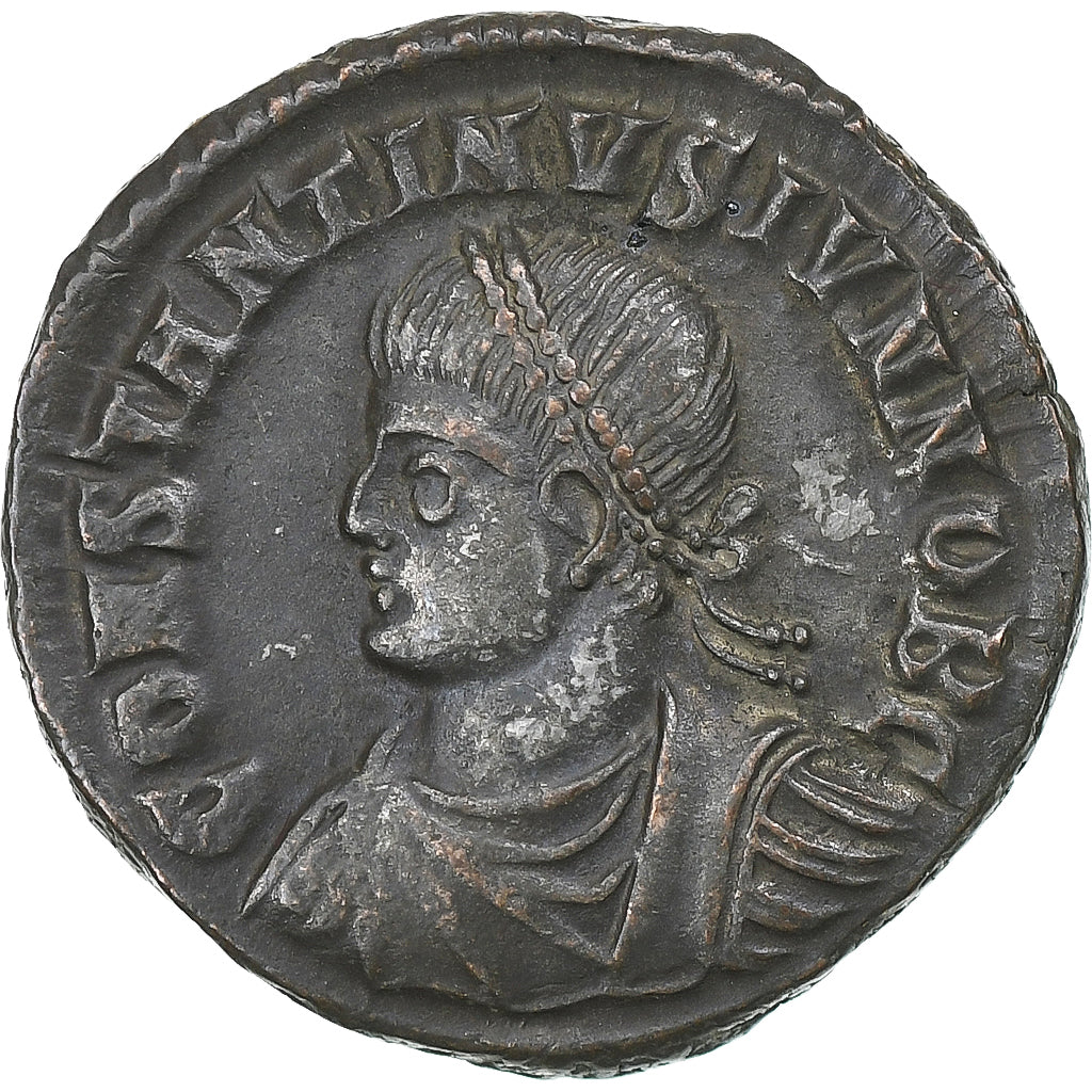 Constantine II, Follis, 325-326, Kyzikos, Bronze, AU(50-53), RIC:37