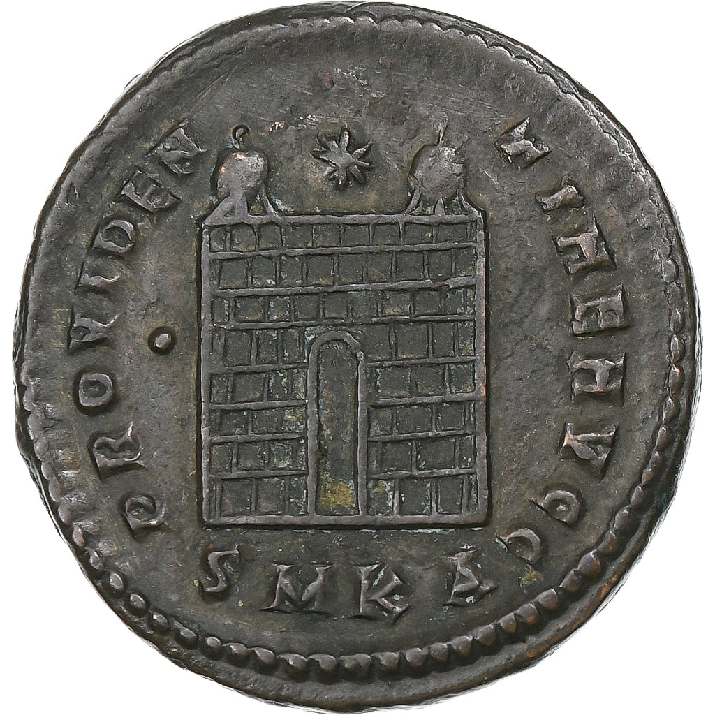 Constantine I, Follis, 327-328, Kyzikos, Bronze, SS+, RIC:51