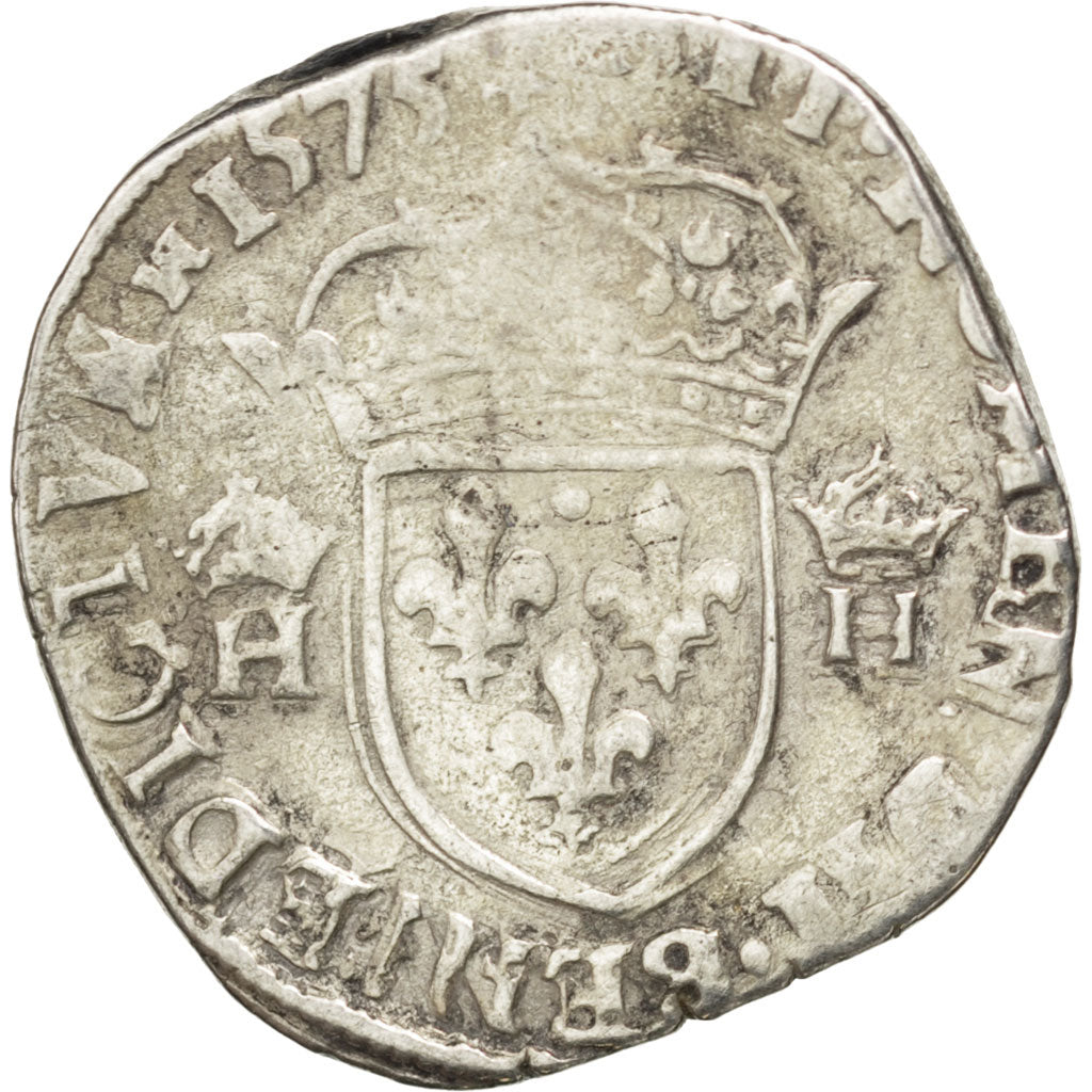 Francia, Teston, 1575, Paris, MB, Argento, Sombart:4654