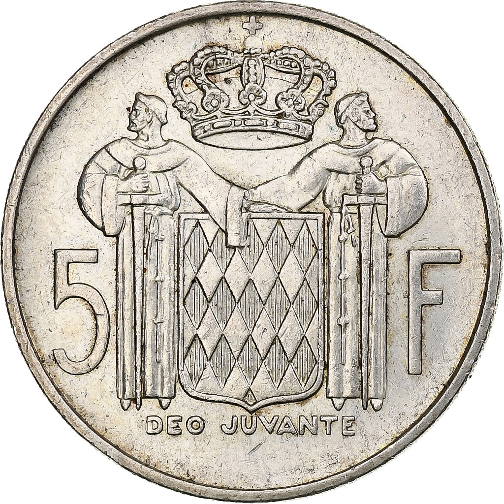 Monaco, Rainier III, 5 Francs, 1960, Paris, Argento, BB+, Gadoury:MC 152, KM:141