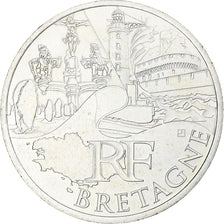 France, 10 Euro, Bretagne, 2011, Monnaie de Paris, SPL, Argent, KM:1730