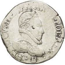 FRANCE, Teston, 1575, Rouen, VF(30-35), Silver, Sombart #4654, 9.41