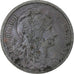 Frankreich, Daniel-Dupuis, 2 Centimes, 1914, Paris, SS, Bronze, KM:841