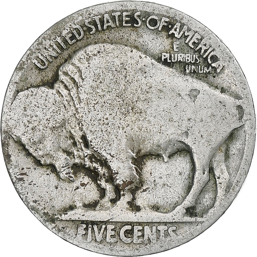 Estados Unidos da América, Buffalo Nickel, 5 Cents, 1913-1938, Philadelphia