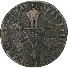 Francia, Louis XIV, Six deniers dits "dardenne", 1712, Montpellier, Rame, MB