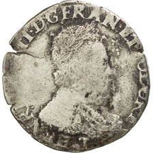 FRANCE, Teston, 1575, Nantes, VF(20-25), Silver, Sombart #4654, 9.35