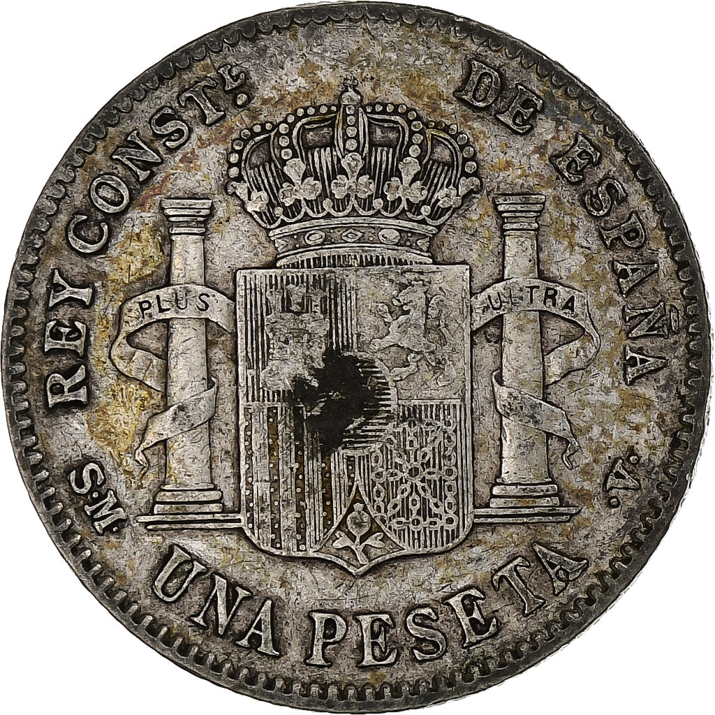 Spain, Alfonso XIII, Peseta, 1901, Madrid, Silver, VF(30-35), KM:706