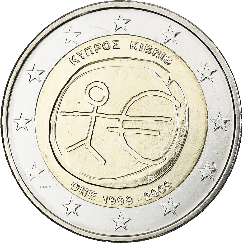 Chypre, 2 Euro, Union économique et monétaire, 2009, Utrecht, SPL