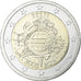 Estonia, 2 Euro, Introduction de l'euro, 2012, MS(63), Bi-Metallic, KM:70