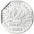 França, Semeuse, 2 Francs, 2001, Monnaie de Paris, BU, MS(65-70), Níquel