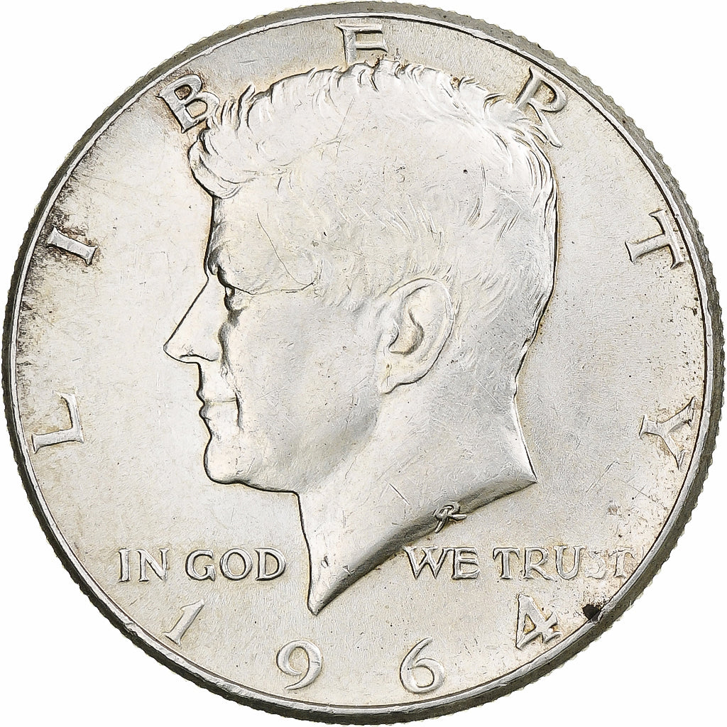 United States, Half Dollar, Kennedy, 1964, Philadelphia, Silver, EF(40-45)