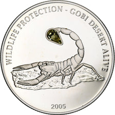Mongolia, Endangered Wildlife, Gobi desert, 500 Tugrik, 2005, Proof, FDC