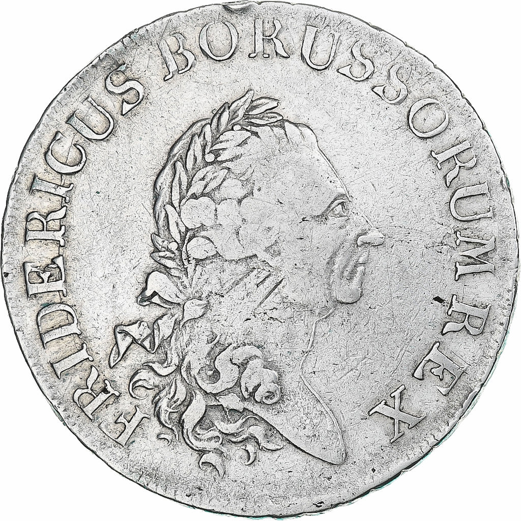 Prussia, Friedrich II, Thaler, 1785, Wroclaw, VF(30-35), Srebro, KM:332