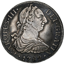 Mexico, Charles III, 8 Reales, 1782, Mexico, Silver, VF(30-35), KM:106.2
