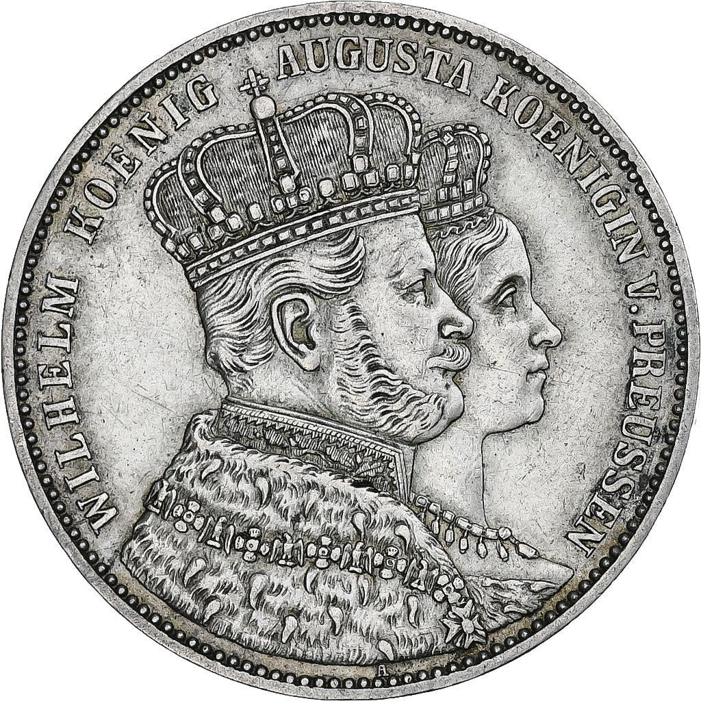 Prussia, Wilhelm I, Thaler, 1861, Berlin, Silver, AU(50-53), KM:488