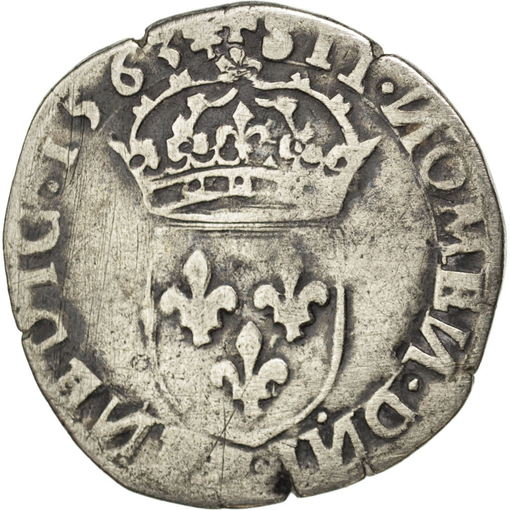 Charles IX, Teston, 5ème type, 1563 I, Limoges, Sombart 4614