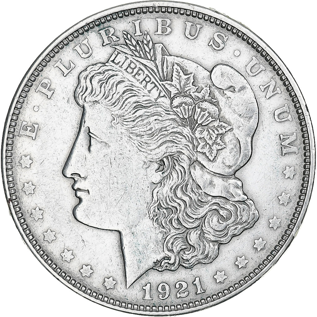 United States, Morgan dollar, 1921, Denver, Silver, EF(40-45), KM:110