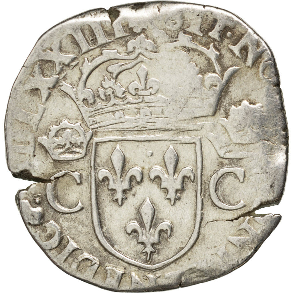 Francia, Teston, 1573, Angers, B+, Argento, Sombart:4602