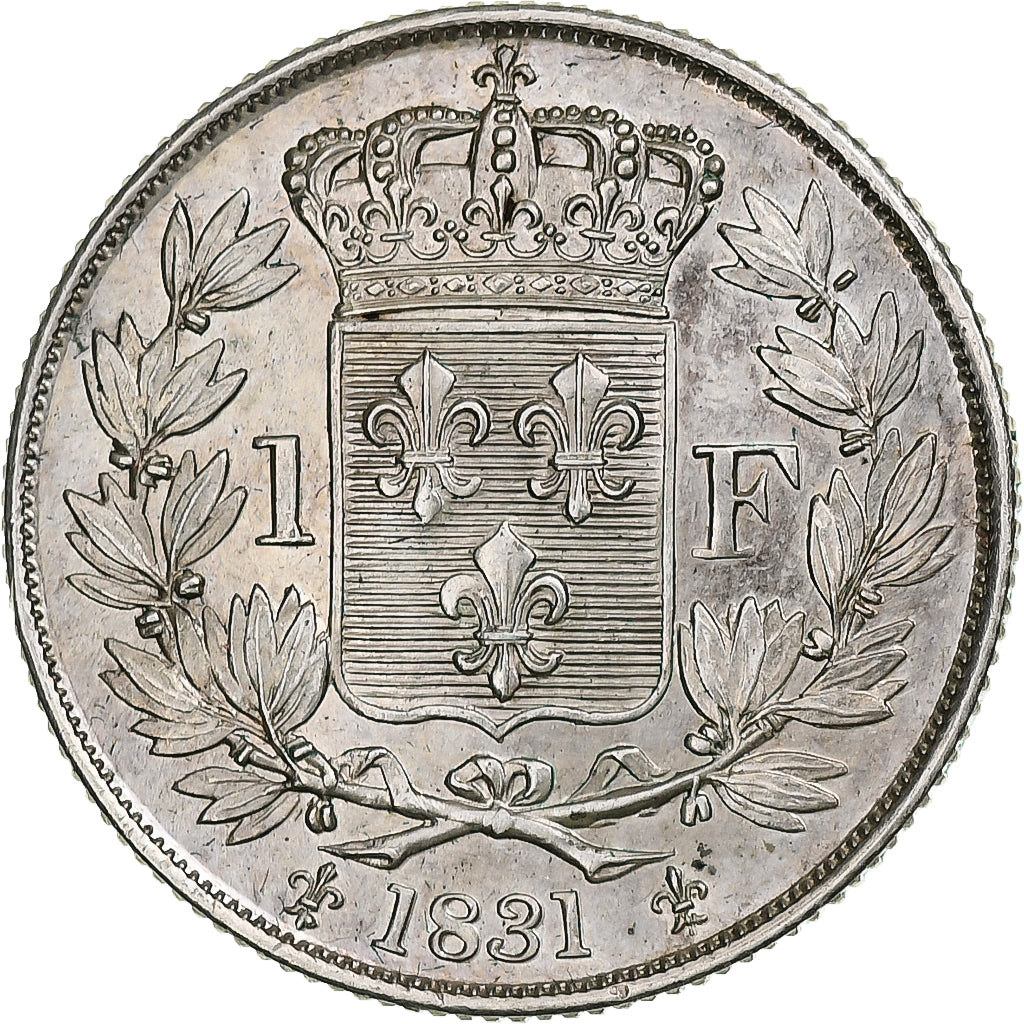 France, Henri V, Franc, 1831, Silver, AU(55-58), KM:28.2