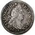 Francia, Louis XIV, 4 Sols aux 2 L, 1692, Paris, Plata, BC+, Gadoury:106, KM:281