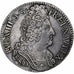 France, Louis XIV, Ecu aux 3 couronnes, 1709, Aix, Silver, EF(40-45)
