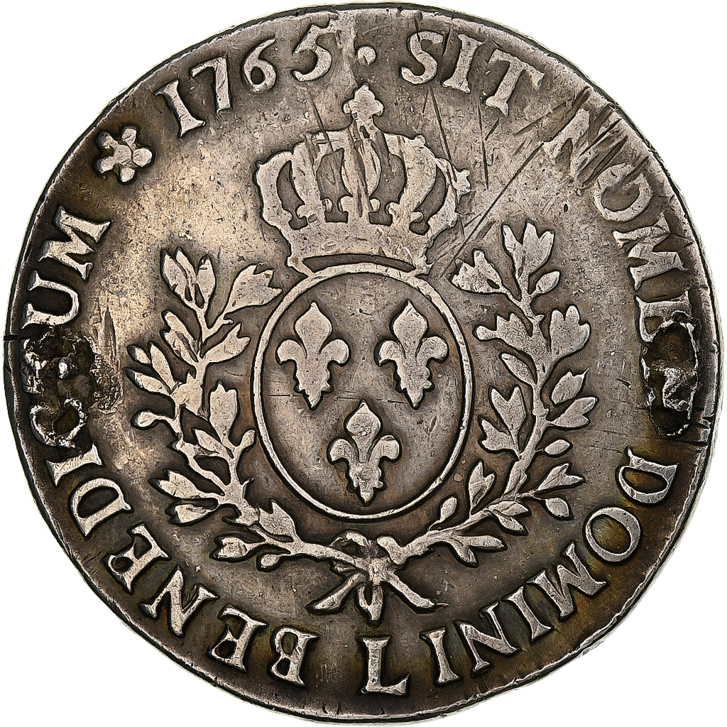 Francja, Louis XV, Écu au bandeau, 1765, Bayonne, Srebro, VF(20-25)