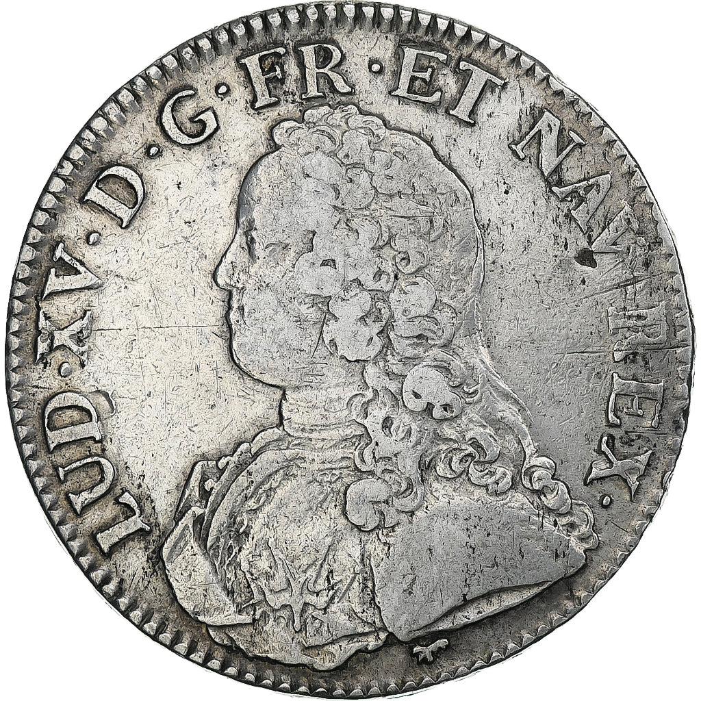 France, Louis XV, Ecu aux branches d'olivier, 1726, Paris, Argent, TB+