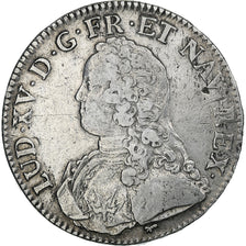 France, Louis XV, Ecu aux branches d'olivier, 1726, Paris, Argent, TB+