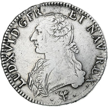 França, Louis XVI, Ecu aux branches d'olivier, 1786, Bayonne, Prata, VF(30-35)