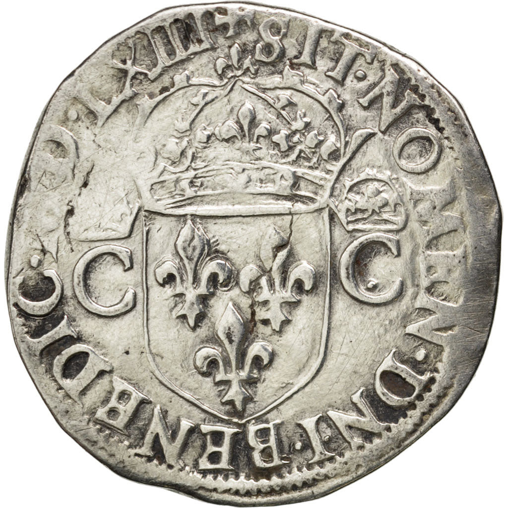 FRANCE, Teston, 1564, VF(20-25), Silver, Sombart #4602, 9.26