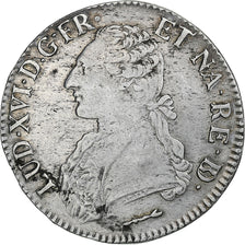 Francia, Louis XVI, Écu de Béarn aux branches d'olivier, 1784, Pau, Argento