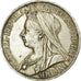 Coin, Great Britain, Victoria, Crown, 1900, AU(50-53), Silver, KM:783