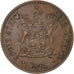 Zuid Afrika, 2 Cents, 1971, Pretoria, Bronzen, ZF+, KM:83