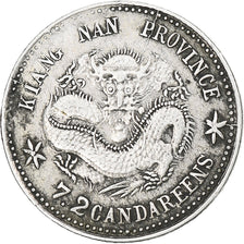 China, Kiangnan, Guangxu, 7,2 candareens, 1899, Silver, AU(50-53), KM:142a.2
