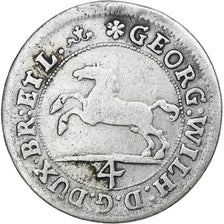 Duitsland, Braunschweig-Lüneburg-Celle, 4 Mariengroschen, Celle, Zilver, FR+