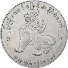Myanmar, Kyat, 1956, London, Copper-nickel, AU(50-53)