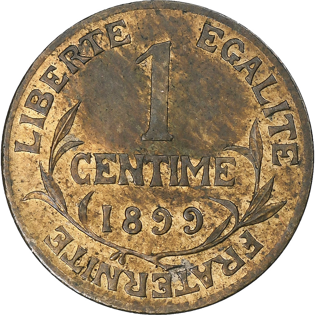 Frankrijk, Centime, Daniel-Dupuis, 1899, Paris, Bronzen, ZF+, Gadoury:90, KM:840