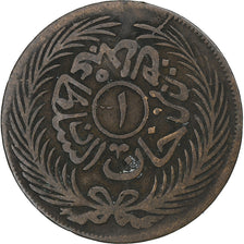 Tunisia, Abdulaziz and Muhammad III, Kharub, AH 1289/1872, Copper, VF(30-35)