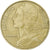 Francja, 20 Centimes, Marianne, 1965, Paris, Aluminium-Brąz, EF(40-45), KM:930