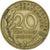 Francia, 20 Centimes, Marianne, 1972, Paris, Aluminio - bronce, MBC, KM:930