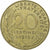 Francja, 20 Centimes, Marianne, 1975, Pessac, Aluminium-Brąz, EF(40-45), KM:930