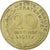 Francia, 20 Centimes, Marianne, 1977, Pessac, Alluminio-bronzo, BB, KM:930